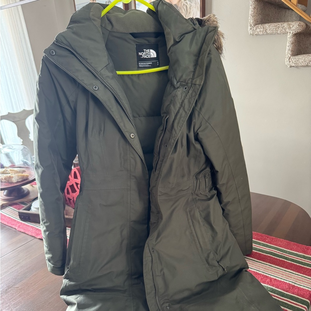 The North Face Women's Olive Green Parka Jacket